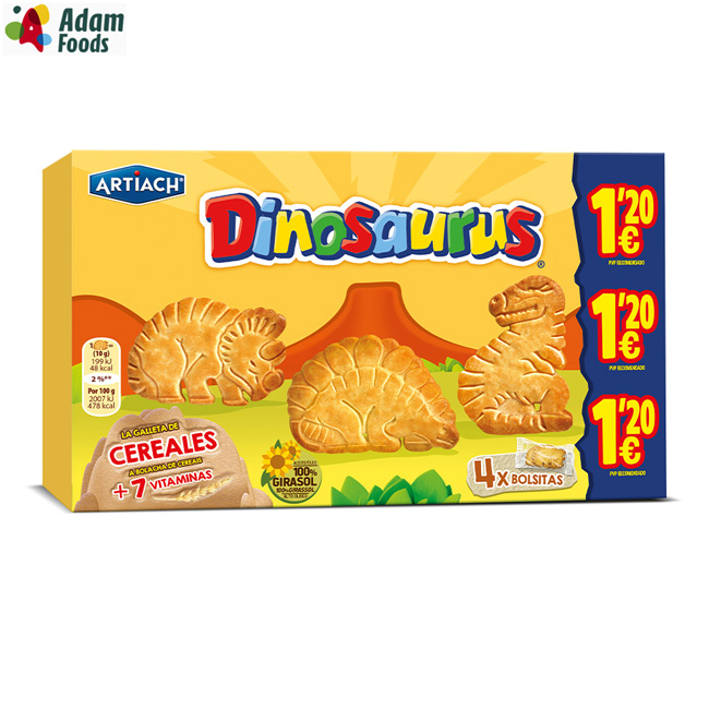 GALLETAS DINOSAURUS ARTIACH 185 GRS.